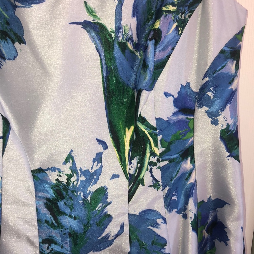 Blue Floral Dress - Picture 2 of 5